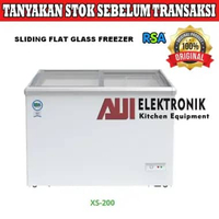 RSA XS-200 SLIDING FLAT GLASS FREEZER/FREEZER BOX PINTU KACA DATAR