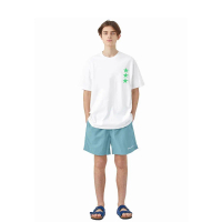 เสื้อยืดผ้าฝ้ายแท้, Sa Postman Co เขียนดั้งเดิม, สามดาวยอดนิยม, ผ้าฝ้าย 100%, ทรงหลวม, คอกลม, พิมพ์ล