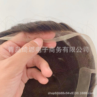 Swiss net OCT front lace invisible natural hairline 100% Human Hair Man Toupee Natural Looking Strai