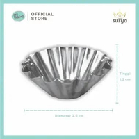 SURYA Cetakan Nastar | Cetakan Sus Kecil | Cetakan Kue Kering Alluminium (12pcs) 20401008