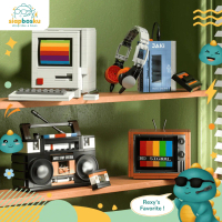 JAKI DIY MAINAN BLOK RETRO POP MAKER BRICKS BLOCK SUSUN JADUL RADIO MESIN TIK KOMPUTER TV