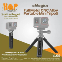 Produk Baru!! - aMagisn Metal CNC Desktop Mini Tripod for Action Cam / HP Smartphone / DSLR Mirrorle