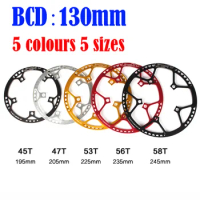 130 BCD Litepro ultralight Folding Bicycle Chainwheel 45T 47T 53T 56T 58T AL7075 Alloy BMX Chainring Bike Crankset Tooth