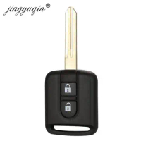 jingyuqin 2/3 Buttons Remote Car Key Shell For Nissan Qashqai Navara Micra NV200 Patrol Y61 Micra 350Z Pathfinder Key Case Fob