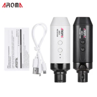 AROMA ARC1 Microphone Wireless Transmission Receiver System 4 Channels Max. 35m Effective Range XLR Connection Built-in Battery