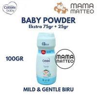 CUSSONS Baby Powder 75gr + 25gr / Bedak Tabur Bayi Anak / Loose Powder Cusson BANDUNG Powder Biru 75
