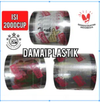 Seal Cup Amigo Polos Isi 2000 Cup Lid Cup Buah Thank You Hati