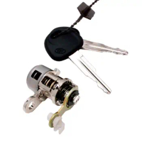 Door Lock Cylinder with 2 Keys Replace Easy Installation Front Left or Right Vehicle Door Handle Security Car Side Door Lock