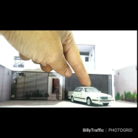 Diorama papercraft Rumah real estate skala 64 buat photography