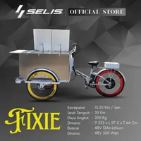 SELIS - Gerobak Listrik Jual Minuman Pujasera Fixie Sepeda + Box