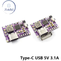 Type-C USB 5V 3.1A Boost Converter Step-Up Power Charging Module IP5310 Mobile Power Bank Accessories With Switch LED Indicator