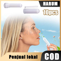 10PCS Inhaler Kosong Nasal Inhaler Tube dengan Bar Kapas DIY Essential Oil untuk Aromatherapy 1.8ml