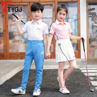 夏季 高爾夫兒童服裝 親子母女短袖T恤Polo運動衫 休閑運動衣服飾