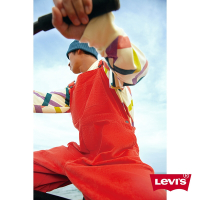Levis 滑板系列 男款 復古工裝燈心絨吊帶寬褲 / 加固耐磨工藝 / 鈕扣穿脫 / 彈性布料 赭紅