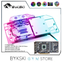 Bykski Full Cover GPU Water Block For Sapphire RX 5700 XT Pulse MSI RX5700XT MECH/EVOKE / Dataland RX5700XT Red Devil AMD Card