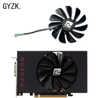 New For POWERCOLOR Radeon RX5500XT 8GB OC Graphics Card Replacement Fan