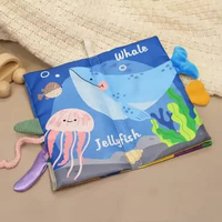 Buku Kain Edukasi Bayi Soft Cloth Book Mainan Bayi 0-6 Bulan Ocean