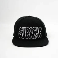SUPREME Cap Creep 6 Panel Black ( 100% Authentic )