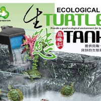 達普 烏龜生態缸 套組 S / L（內含超白玻璃＋3D岩石背板＋內掛過濾器＋防逃上蓋） 烏龜樂園 澤龜 水龜 巴西龜