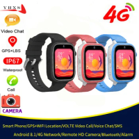 Smart 4G Kids GPS WIFI Trace Location Sim Card Phone Watch with Camera, Voice Video SOS Calls WhatsApp Ideal for Kids Students