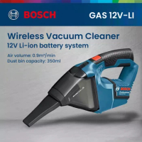 Bosch Professional GAS 12V-LI Vacuum Cleaner Cordless Handheld Vacuum Cleaner 15Mins 45Pa Suction 350ML Dust Cup Without Battery