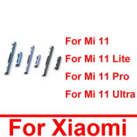 On Off Power Volume Side Button For Xiaomi Mi 11 Mi 11 Pro Mi 11 Ultra Mi 11 Lite Mi 11 5G Power Volume Control Switch Key Parts
