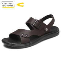Camel Active New Fashion Summer Beach Breathable Men Sandals Brand Genuine Leather Men's Sandals Man Casual Shoes 18083