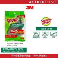 Scotch Brite 3M Sabut Stainless Cuci Panci Wajan Anti Karat IDSSP ID SSP Tahan Lama & Efektif Member