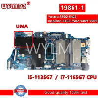 19861-1 i5-1135G7/i7-1165G7CPU notebook Mainboard For DELL Vostro 5502 5402 Inspiron 5402 5502 5409 5509 Laptop Motherboard