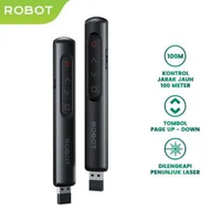 ROBOT remot pointer laser page turning pen pointer presentasion original