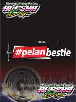 Sticker Pelan Bestie Cutting Menyala 80cm-30cm Reflective