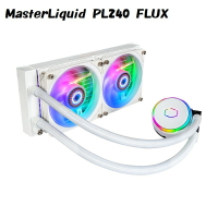 【最高現折268】Cooler Master 酷碼 MasterLiquid PL240 FLUX 水冷/白色版/MLY-D24M-A23PZ-RW