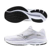 【MIZUNO 美津濃】慢跑鞋 男鞋 運動鞋 緩震 一般型 超寬楦 RIDER 白銀 J1GC230458(993)