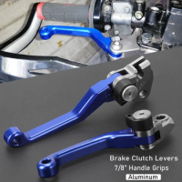 For suzuki DR250 DR 250 2002 Motorcycle Accessories Pivot Clutch Brake Levers Dirt Bike Lever Handle Grips Motorcoss DR250 2002