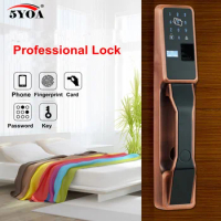 Automatic Fingerprint Lock Home Security Door Smart Lock Electronic Door Lock Fingerprint Identification Swipe Lock