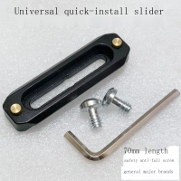 Phụ Kiện Lồng Thỏ Camera Thông Dụng Slider NATO, Tay Cầm Đuôi, Tháo Lắp Và Lắp Ráp Nhanh, Thanh Trượ