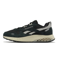 Reebok 休閒鞋 CL Leather Hexalite 男鞋 黑 米白 麂皮 反光 蜂巢緩震 100032780