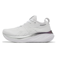 Asics 慢跑鞋 GEL-Nimbus 26 Platinum 女鞋 白 銀 緩衝 回彈 亞瑟膠 路跑 亞瑟士 1012B720100
