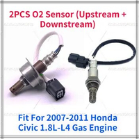 Oxygen O2 Sensor 2PCS Up+Down Stream For 2007-2011 Honda Civic 1.8L Gas