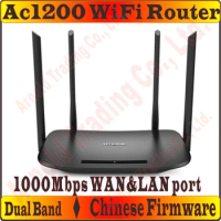 Gigabit WAN &amp; LAN Ports, 4 External Antennas TP-LINK AC1200 Wireless Router 802.11AC 1200Mbps Dual Band Gigabit AC1200 Huge WiFi