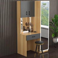Makeup Mirror Hotel Furniture Vanity Lights Shoe Cabinet Storage Desk Wooden Stand Nail Coiffeuse Toilets Deals Bedroom Items
