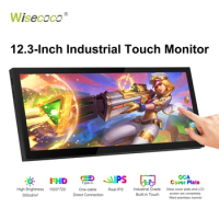 Wisecoco 12.3Inch Touch Portable Monitor External Expansion Panel Auxiliary Screen for PC Laptop Vehicle Video Audio GPU CPU RAM