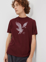 เสื้อยืดผู้ชาย G MFO SS SET IN TEE- PC DYE + SERIOUSLY SOFT WASH สี 613 BURGUNDY