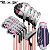 高爾夫球用品 golf裝備 球桿包 練習器 美洲豹新品 高爾夫球桿 女士套 桿  全套 球桿 套 裝初級新手球具帶球包 全館免運