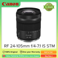 Canon RF 24-105mm F4-7.1 IS STM Full Frame Mirrorless Camera Lens Autofocus ZOOM For Canon R7 R6 Mark II R RP R5 R6 R7 R10