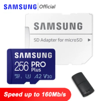 SAMSUNG PRO Plus Micro SD/TF Card 256gb Micro SD Video Card 128GB Flash TF Card 512GB 128gb Memory Card SD Cards Phone Camera