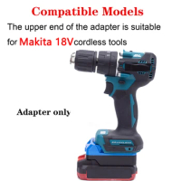 Battery Adapter Converter for Bauer 20V Lithium Battery to Makita 18V BL Series Wireless Electric Drill