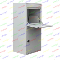 Anti-theft Mailbox Parcel Drop Box Free Drawing Mail Box Outdoor Parcel Box Wall Mounted Weatherproof Lockable