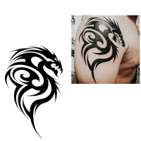 Stiker Tato Temporer - L10 Tato naga Tato tribal Tato pria lengan