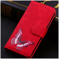 Butterfly Solid Color Phone Bags Housing For Samsung Galaxy S22 S21 S20 FE Plus Ultra A20E A12 A13 A21S A51 A52 A72 A82 5G D26G